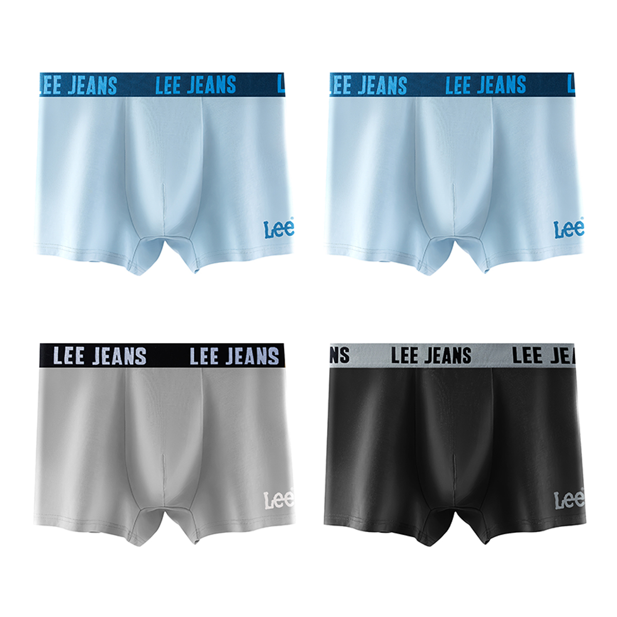 

Подарочные боксы мужского белья Lee, 4 Pack (светло-синий+светло-синий+серый+черный)
