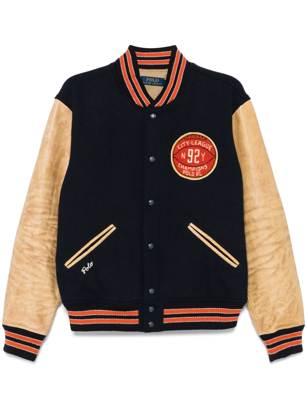 

Бомбер с нашивками POLO RALPH LAUREN, синий