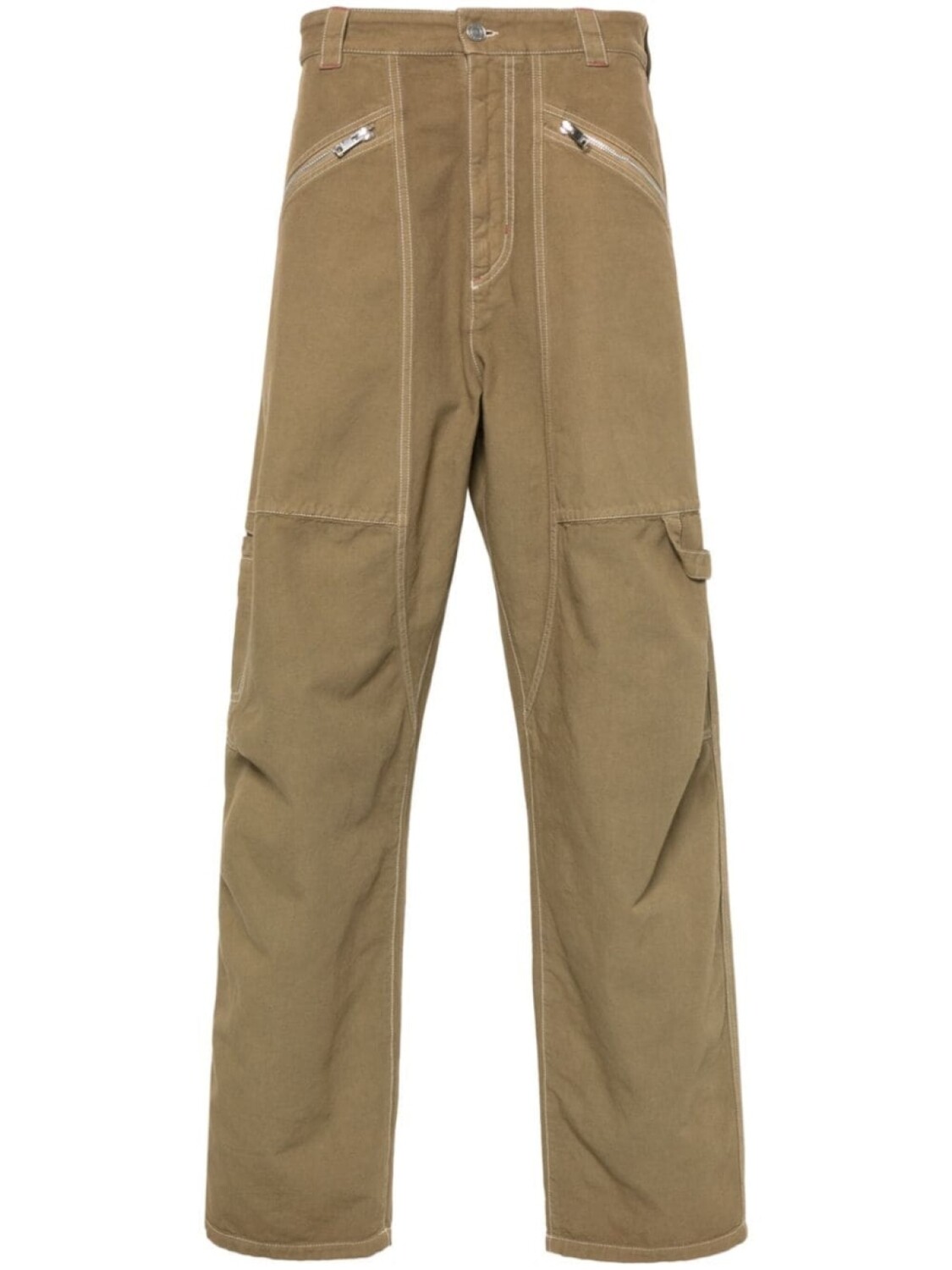 

Marant широкие брюки Parker, зеленый