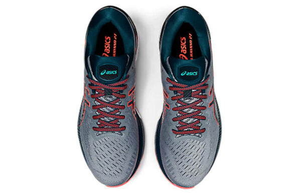 Кроссовки гелевые kayano 27 2e широкие Asics, серый — фото 4