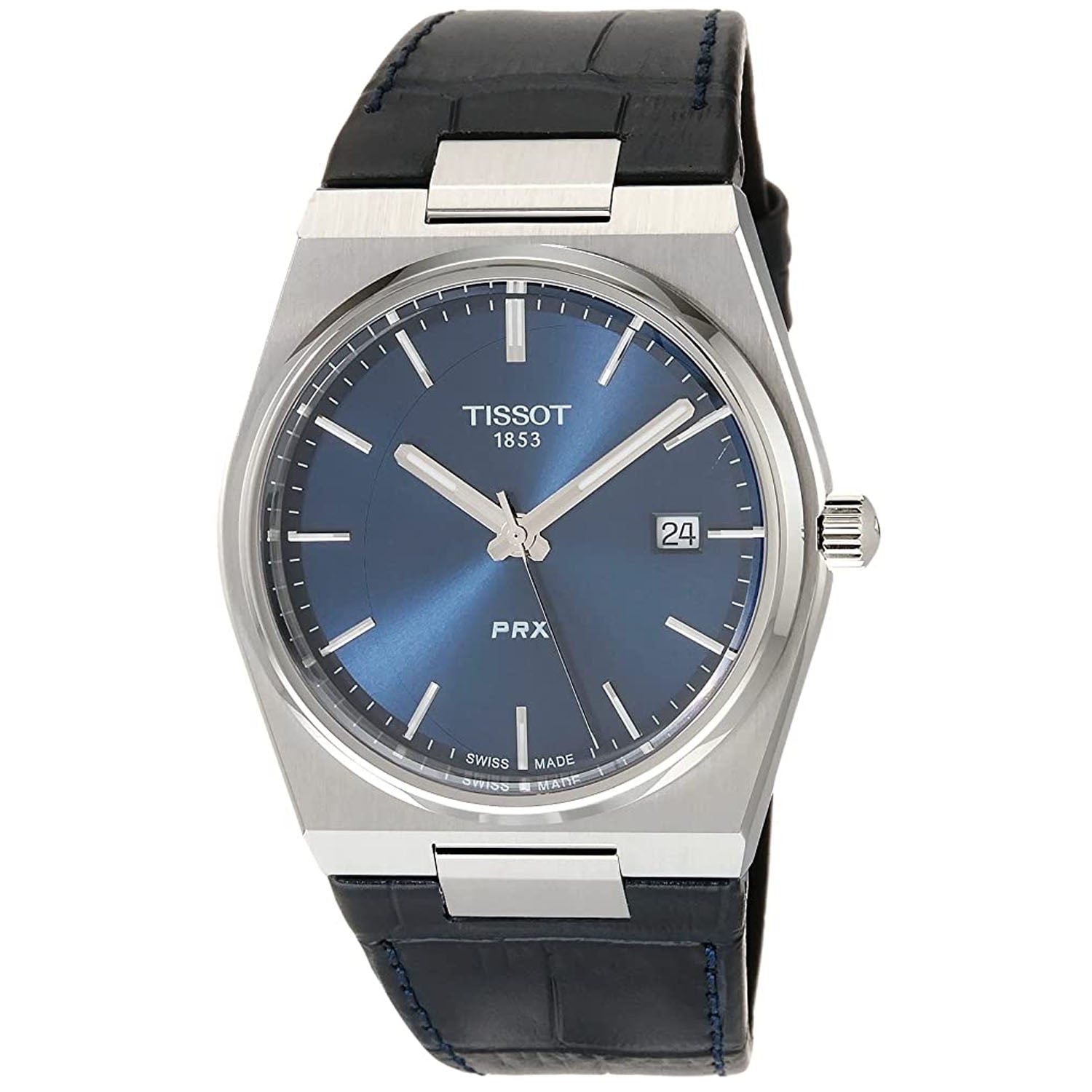 

Мужские часы Tissot PRX с синим циферблатом