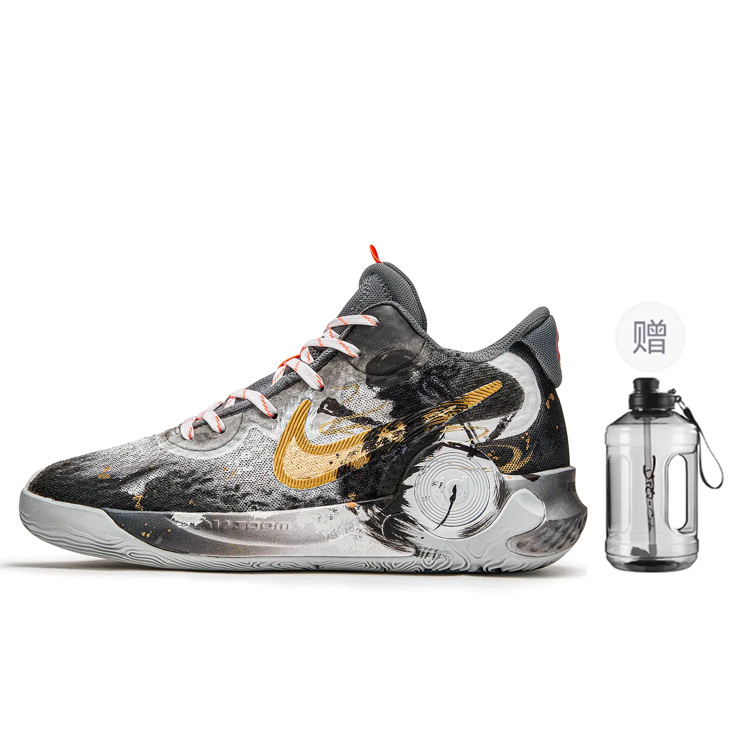 

Баскетбольные кроссовки Trey 5 Basketball Shoes Unisex Mid-Top Black/Gold Nike