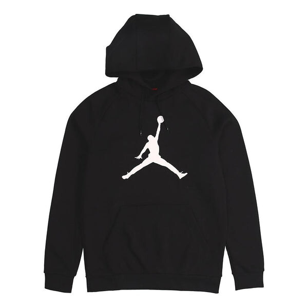 

Толстовка Air Jordan Large logo Printing Fleece Lined Pullover Black, черный