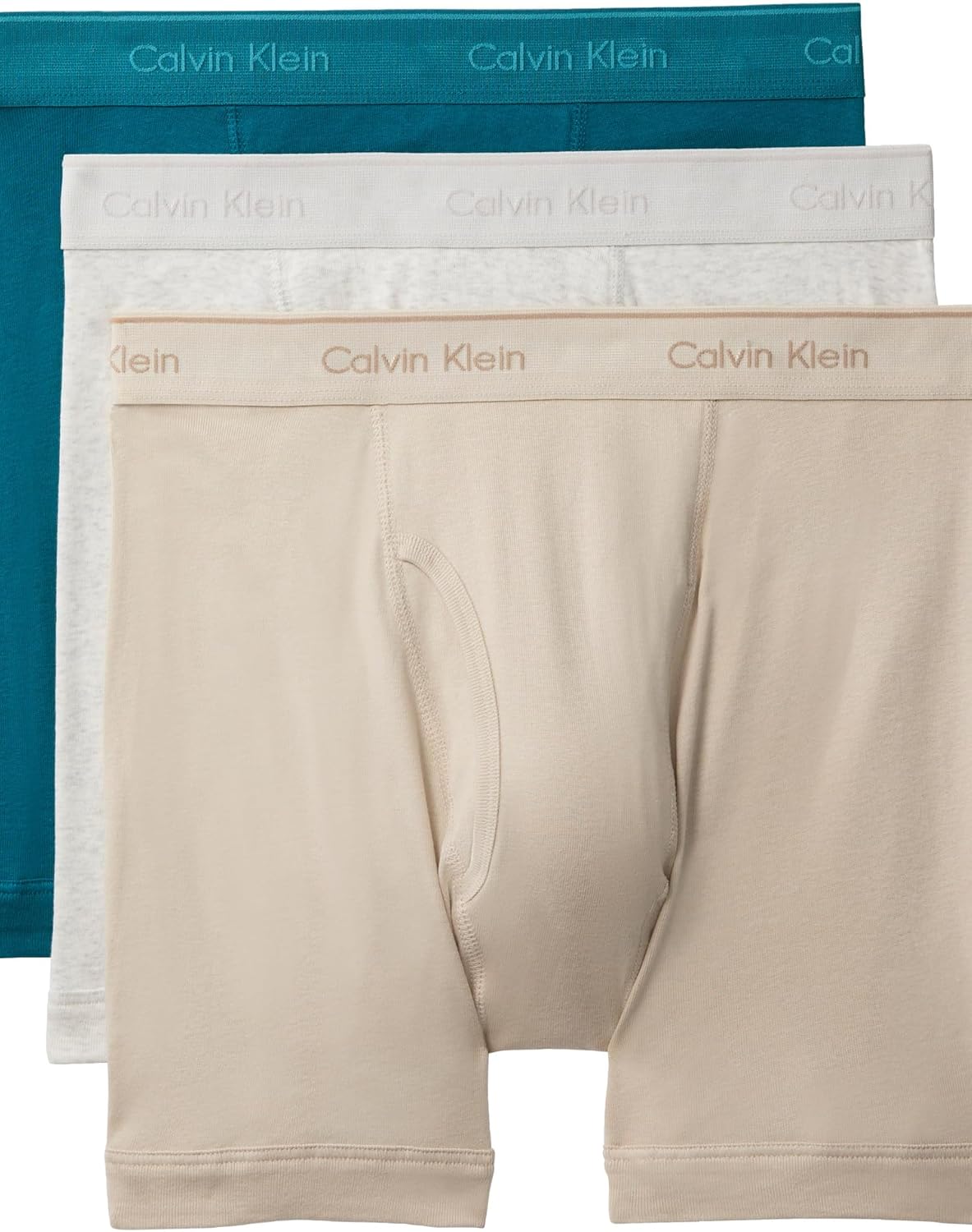 

Комплект из 3 мужских боксеров Calvin Klein Cotton Classics, Snow Heather,Teal Marine,Oyster Gray