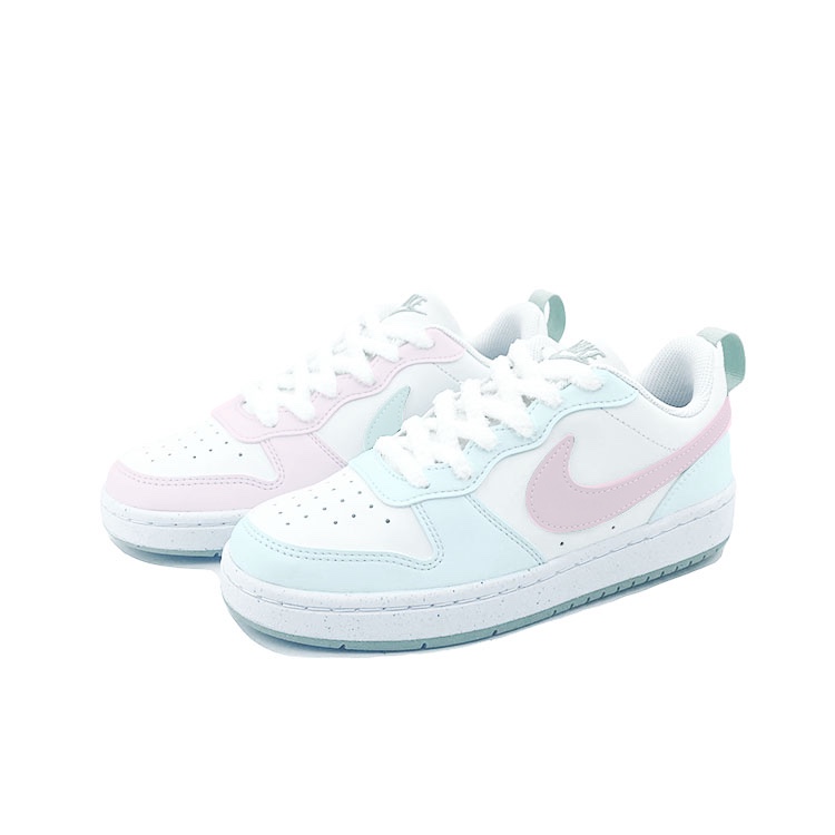 

Детские кроссовки для скейтбординга Court Borough Low Recraft Low Top для подростков Nike, розовый/зеленый