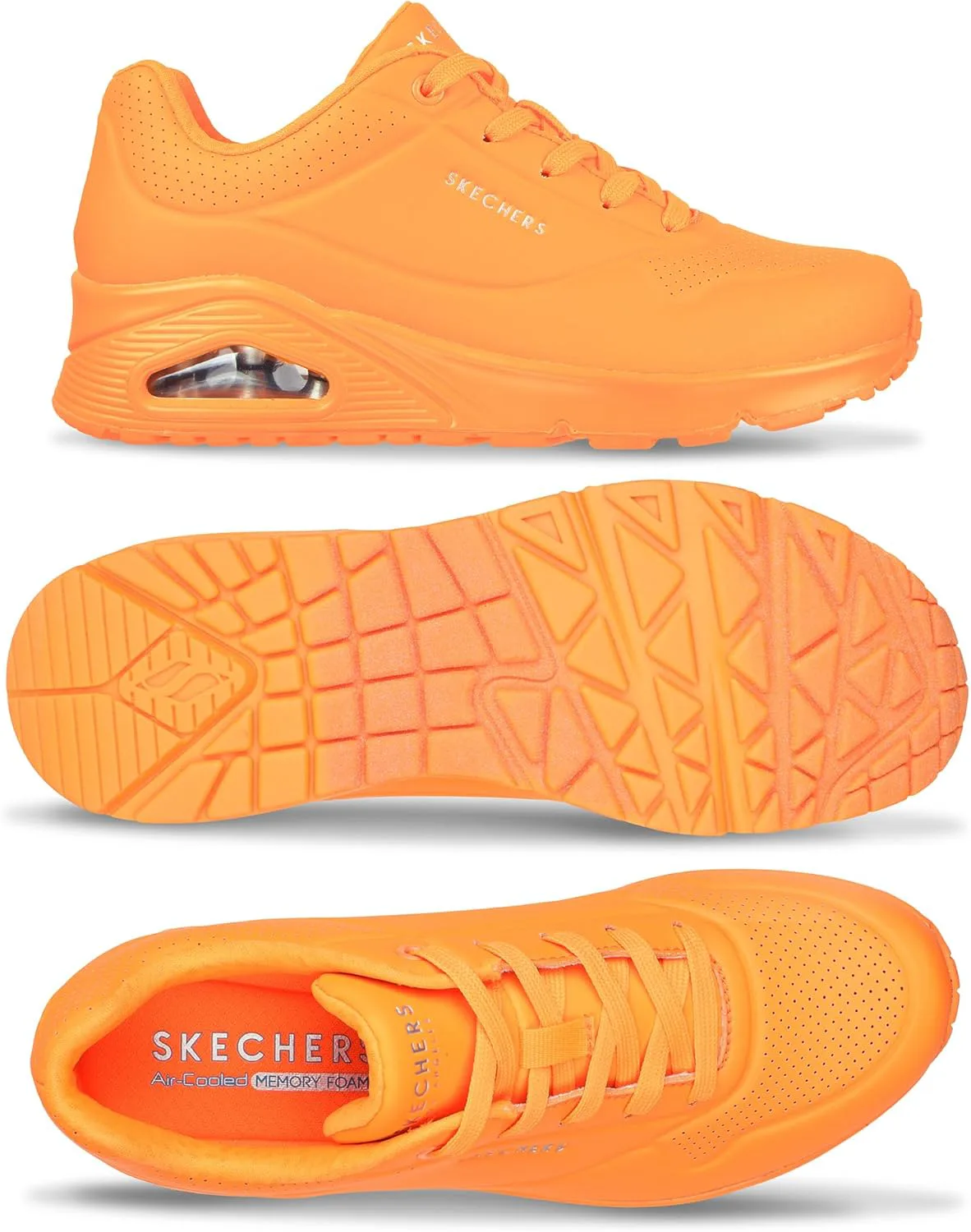 

Женские кроссовки Skechers Uno Night Shades с воздушным охлаждением, оранжевый