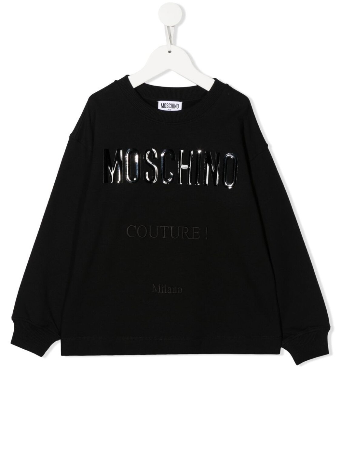 

Moschino Kids толстовка с логотипом, черный