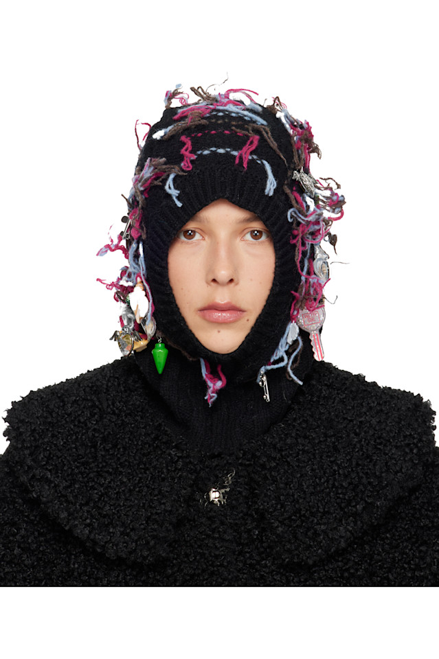 

Потертая балаклава Chopova Lowena, черный