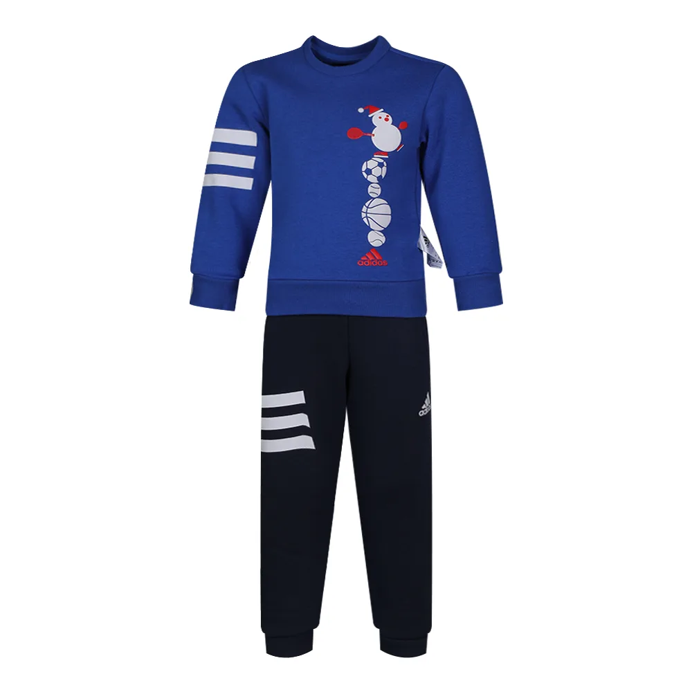 Повседневная спортивная одежда для детей 3-7 лет Adidas, Collegiate Blue Top+College Navy Pants — фото 3
