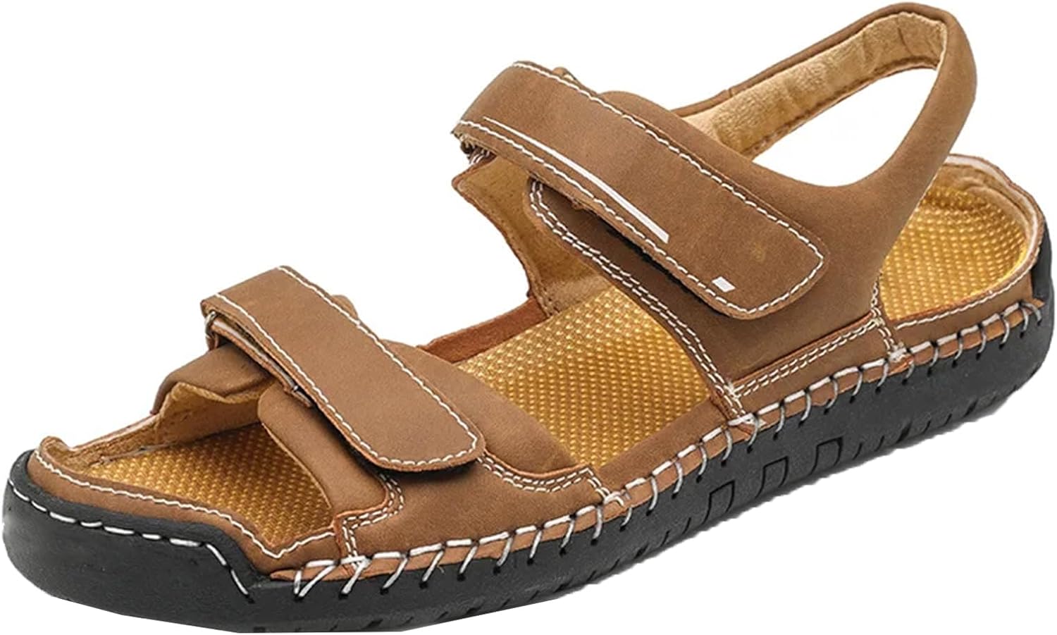 

Мужские классические сандалии, повседневные, больших размеров, для улицы Generic, коричневый