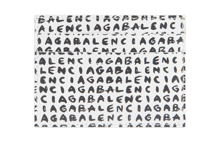 

Кожаный кардхолдер Cash Cow для мужчин Чёрный Белый Balenciaga