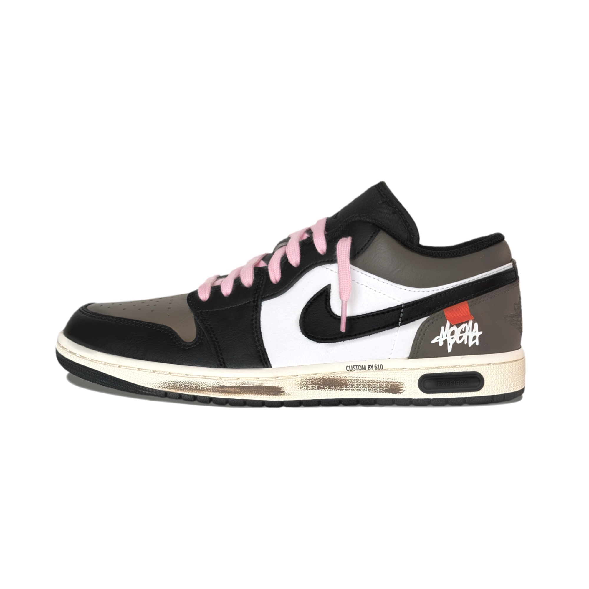 

Jordan Кроссовки Air 1 Mocha Goku Manufacturing Abrasion Resistant Low top Vintage Unisex