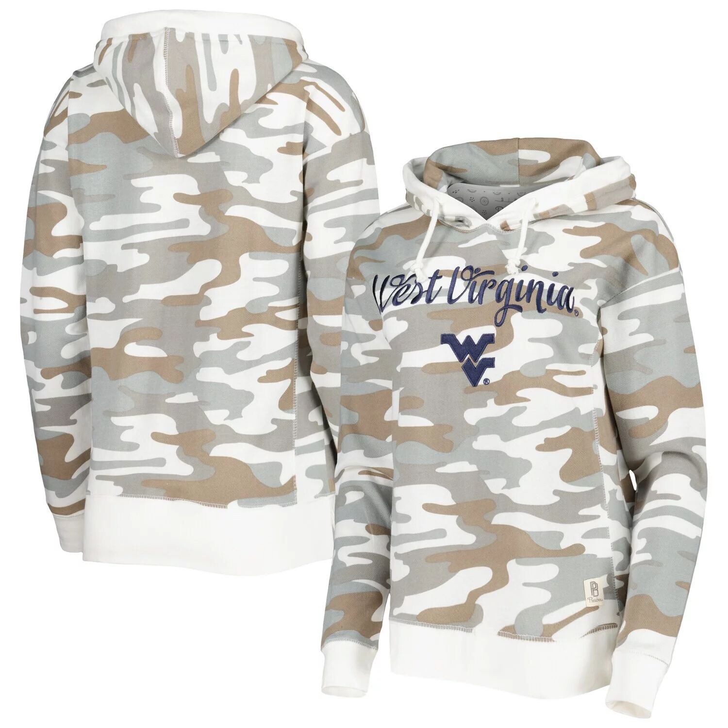

Женский пуловер с капюшоном Pressbox Camo West Virginia Mountaineers San Pablo