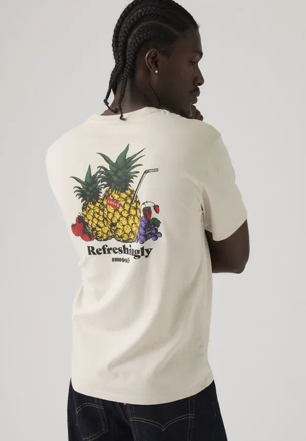 Футболка Levi's Relaxed fit print t-shirt, цвет прибрежный креативный свежий и гладкий пемзовый камень
