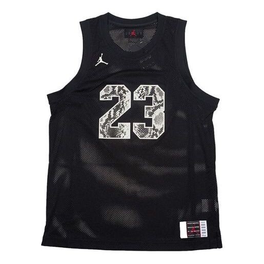 

Футболка 11 змеиная кожа змеиный узор сетчатый трикотаж Air Jordan, черный
