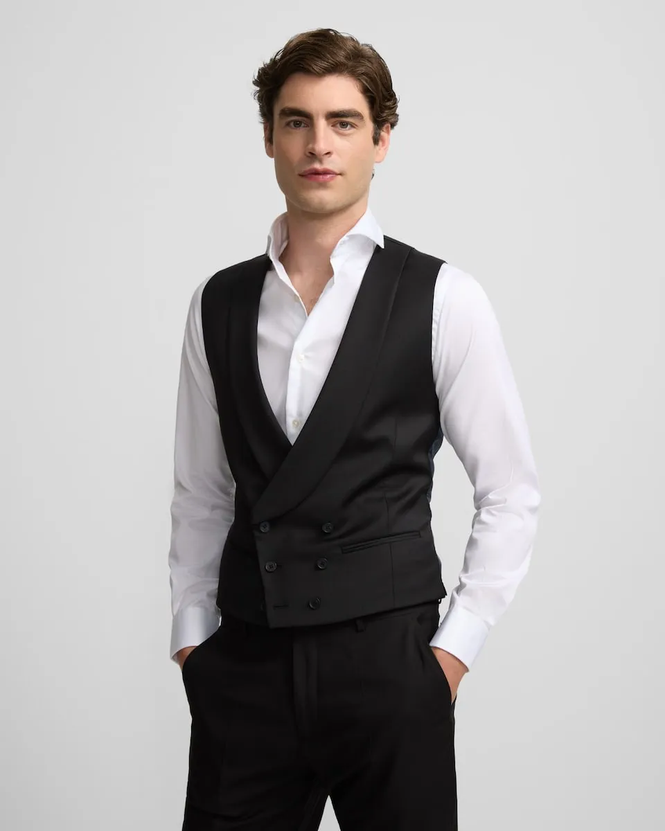 

Черное облегающее трикотажное платье с круглым вырезом Silbon