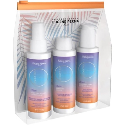 

Essential Sun Kit Защита от УФ-лучей Увлажнение Уменьшение спутывания волос Eugene Perma