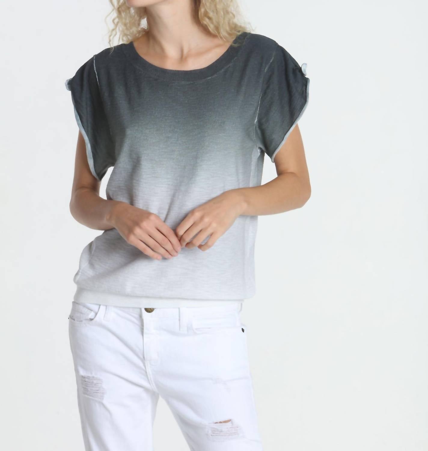 

Футболка с галстуком Ombre Smokey LABEL+thread