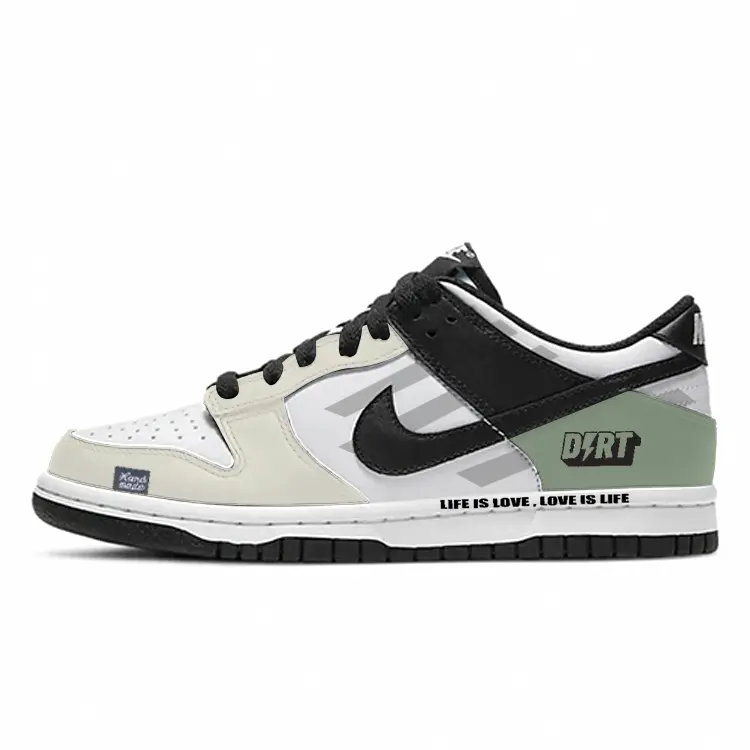 

Детские кроссовки для скейтбординга Dunk Anti Slip, износостойкие, низкие, для подростков Nike, белый