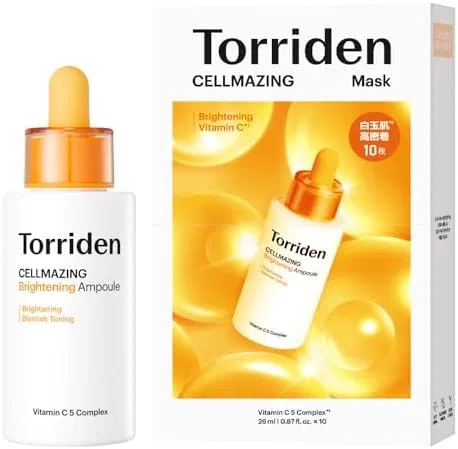 Набор для лица Torriden Selmazing Vitamin C Brightening Ample, 30 мл + маски 10 шт