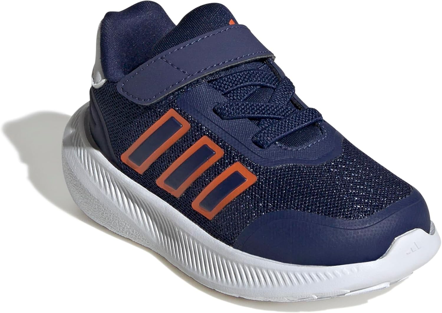 Детские кроссовки Adidas Baby-Girls XPLR Path на эластичных шнурках, белый/синий/оранжевый/темно-синий — фото 4