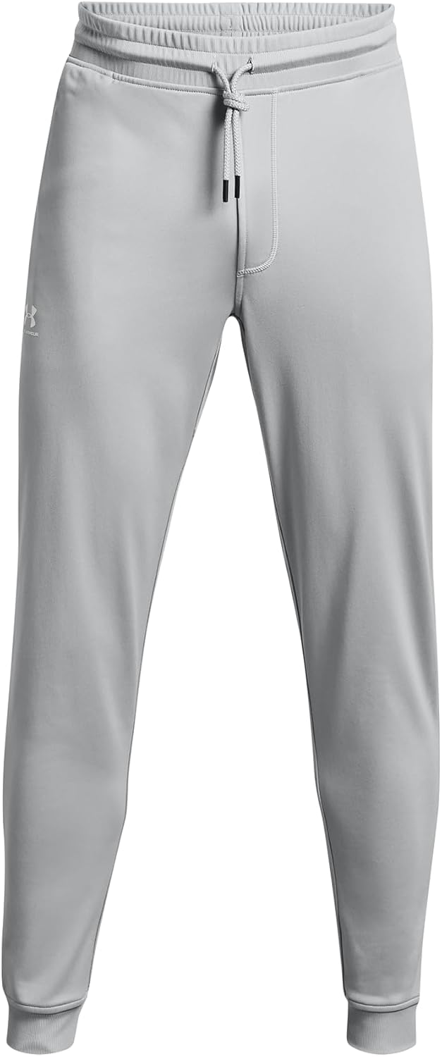

Under Armour мужские спортивные трикотажные джоггеры, (011) Mod Gray/White