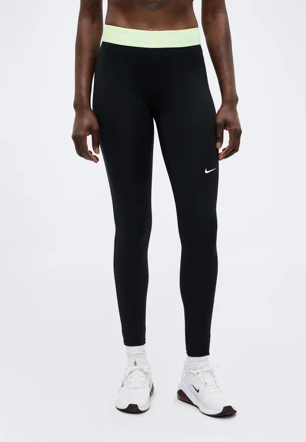 Лосины Nike Performance 365 Tight, черный/бледно-зеленый/белый