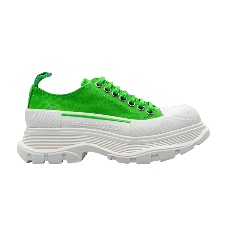 Кроссовки Alexander McQueen Alexander McQueen Wmns Tread Slick Lace Up 'Green', зеленый