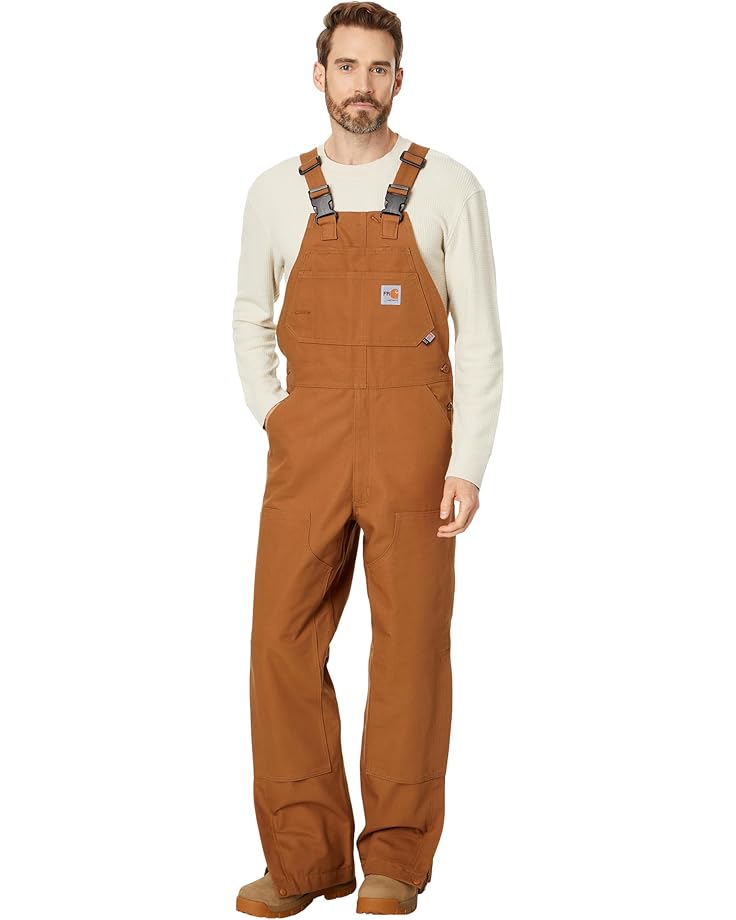 

Комбинезон Carhartt Flame-Resistant Duck Bib Overalls, цвет Carhartt Brown