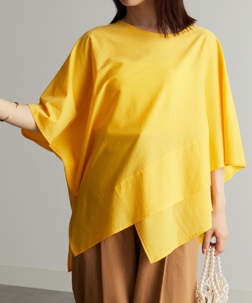 

Футболка с квадратным низом, индивидуальный пошив RANAN, горчичный