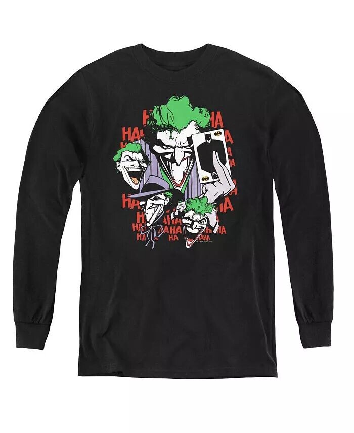 

Свитшот с длинным рукавом для мальчиков и молодежи Four Of A Kind DC Comics, черный