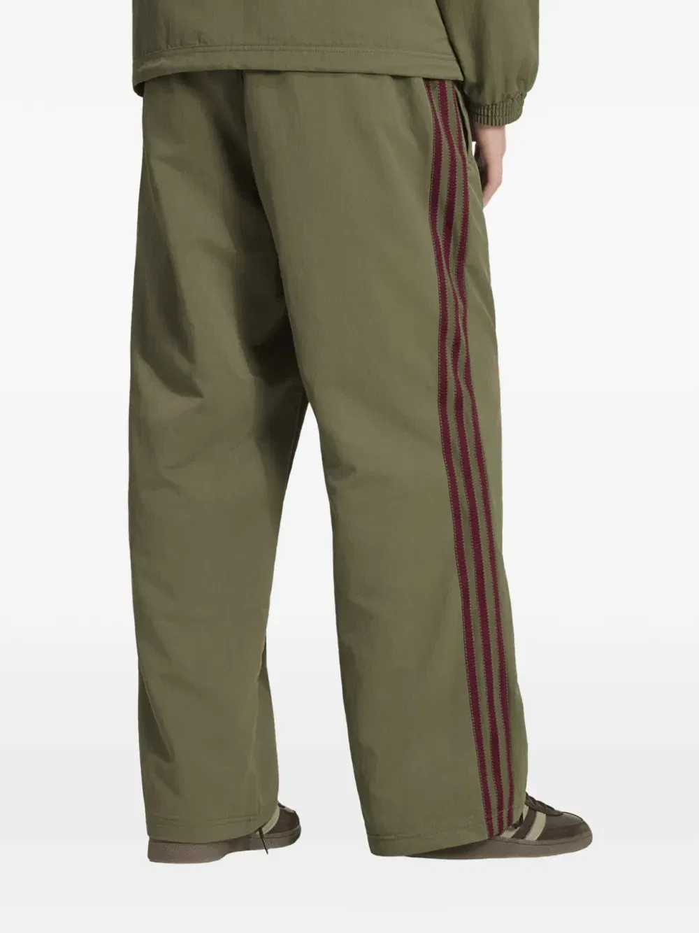 Спортивные брюки Britcore с боковыми полосками Adidas, зеленый — фото 3