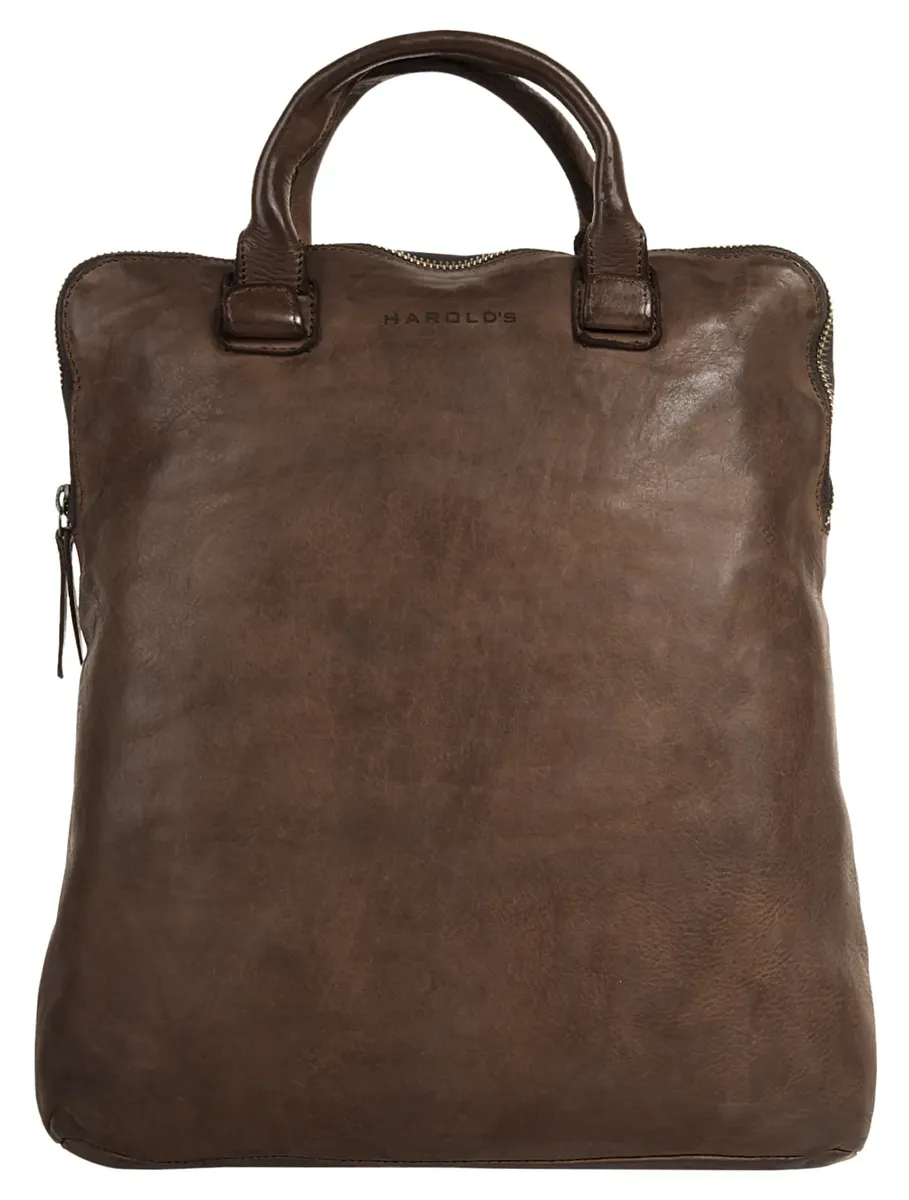 

Городской рюкзак Гарольда "СУБМАРИНА", натуральная кожа Harold'S, коричневый
