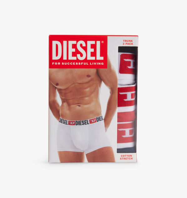 

Комплект из трех трусов-боксеров из эластичного хлопка с фирменным поясом Diesel, цвет e7227