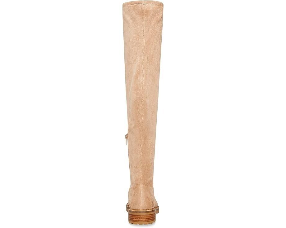 Женские сапоги-ботфорты Steve Madden Lizbeth на блочном каблуке, бежевый — фото 4