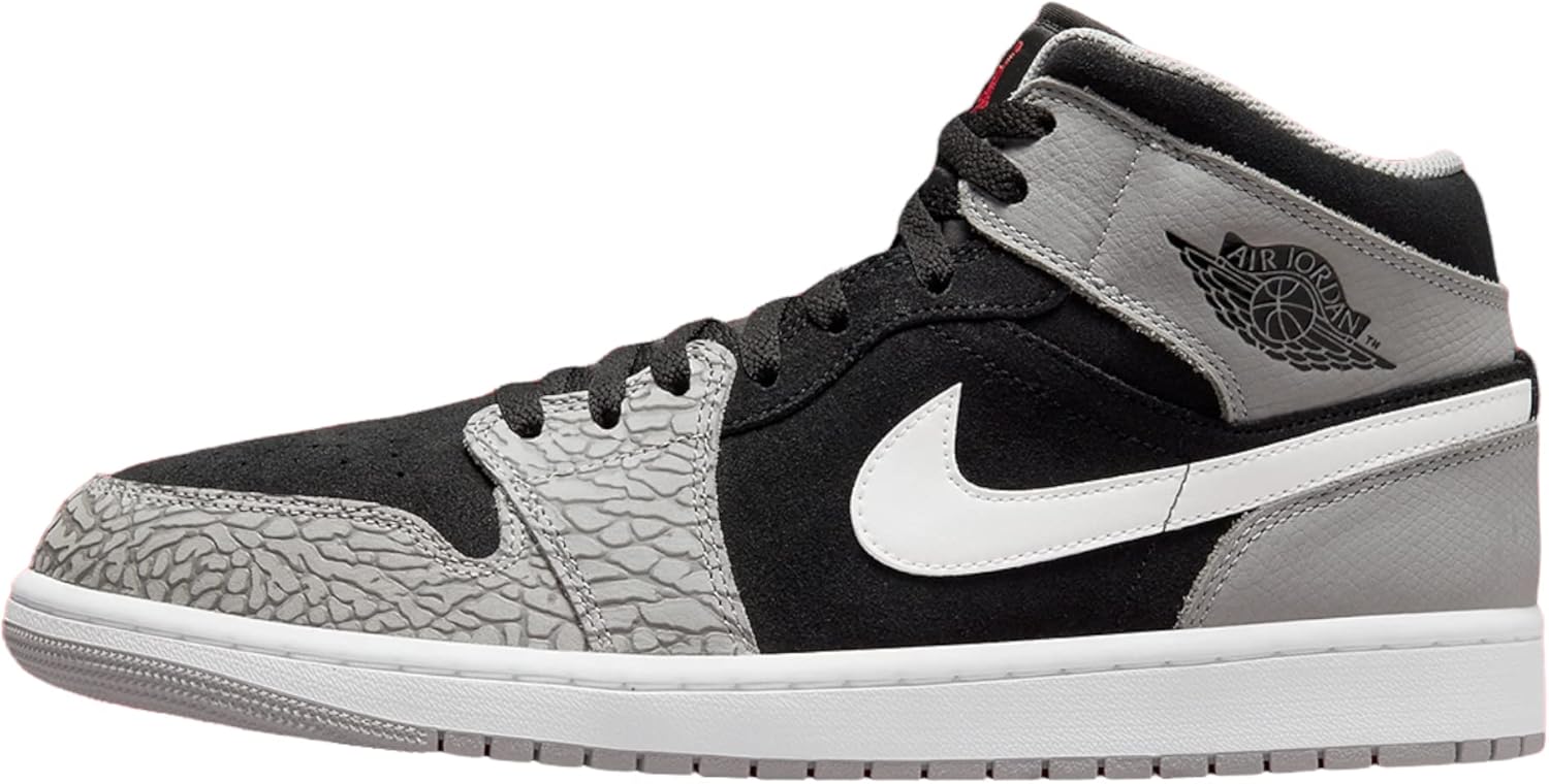 

Мужские кроссовки Nike Air Jordan 1 Mid SE, белый/черный/красный