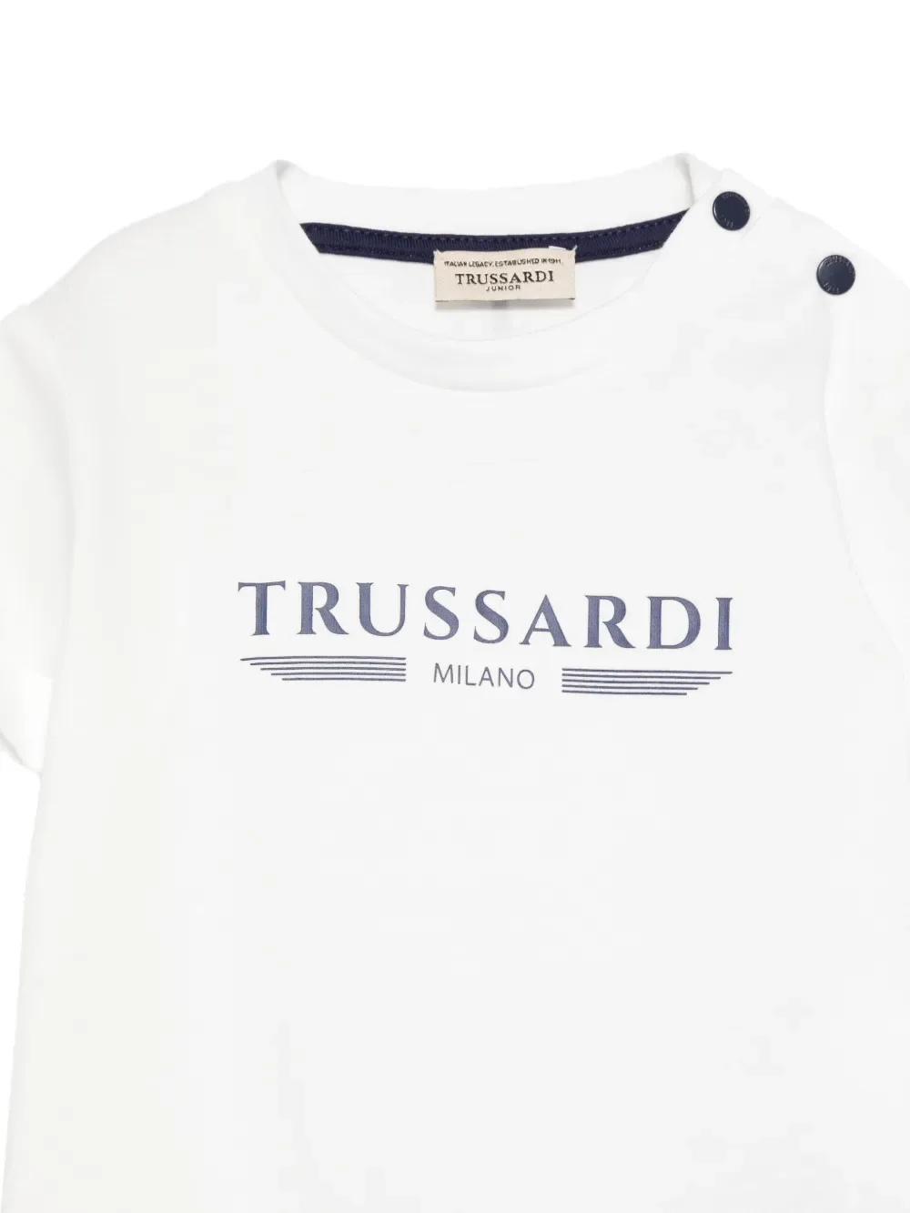 Футболка на пуговицах TRUSSARDI JUNIOR, белый — фото 3