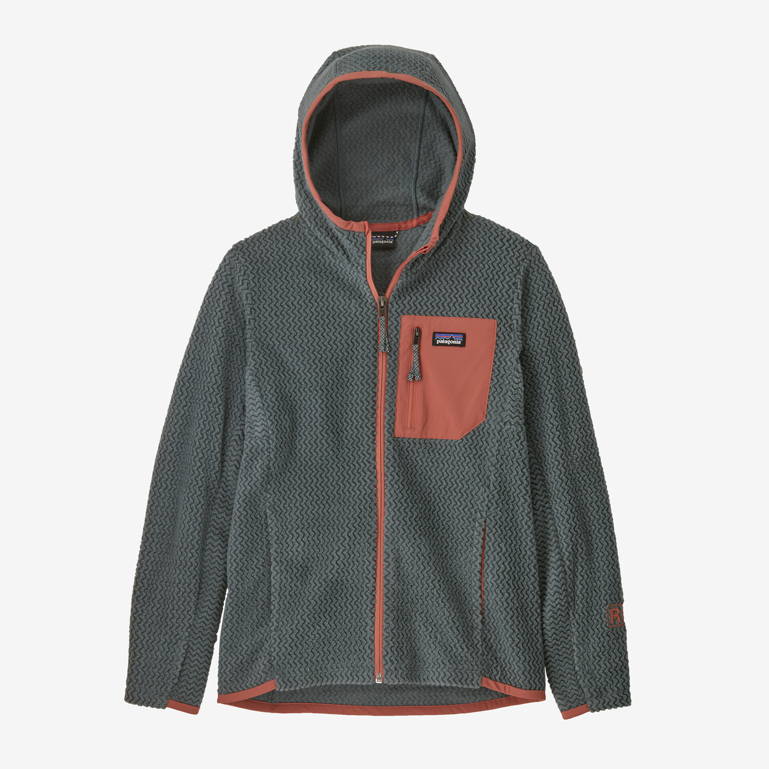 

Детская толстовка с молнией во всю длину R1 Air Patagonia, нуво зеленый