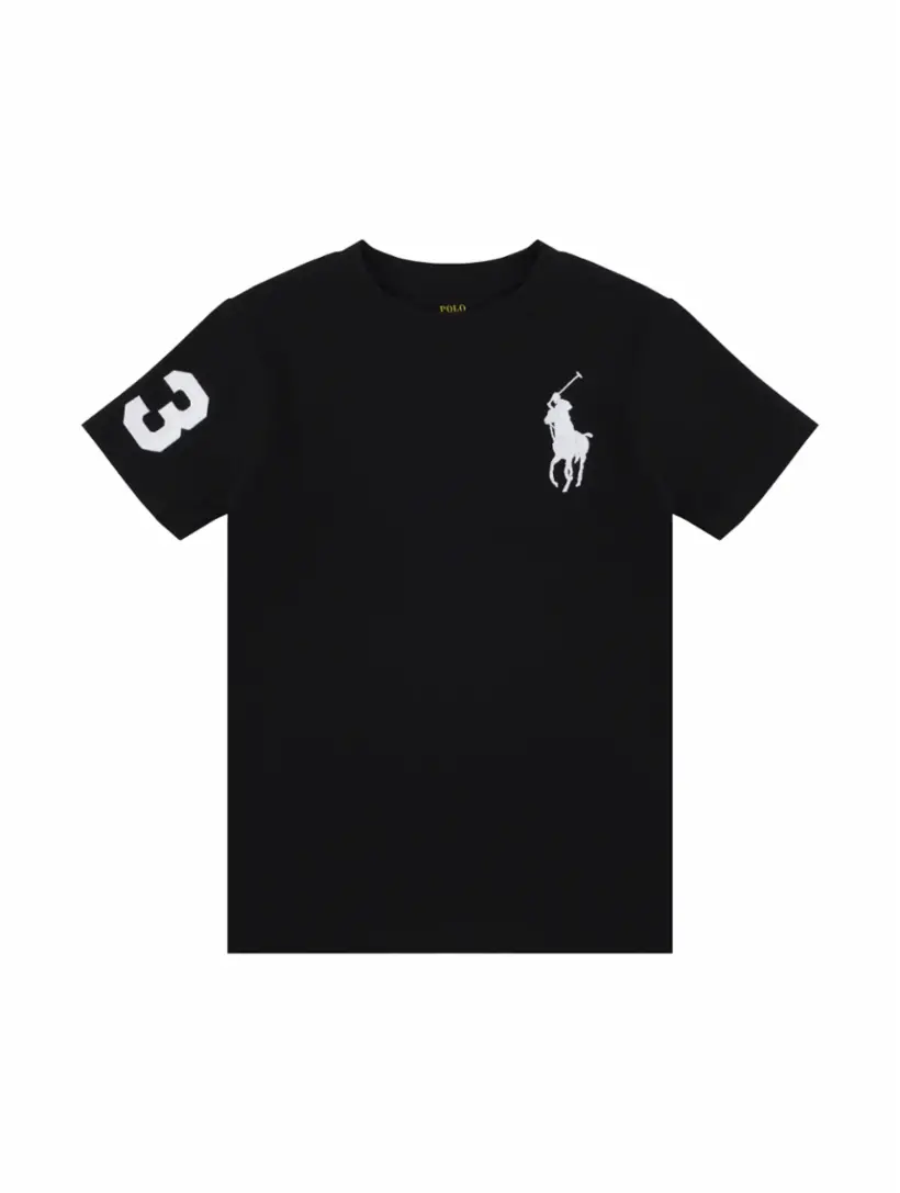 

Хлопковая футболка с логотипом Ralph Lauren, черный