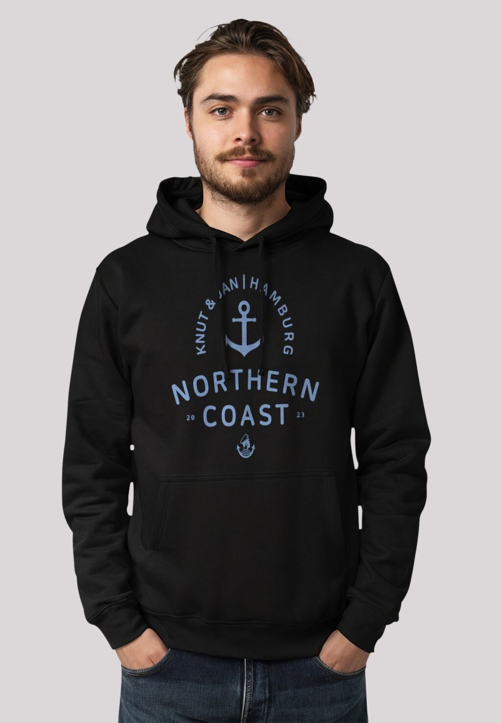 

Толстовка с капюшоном NORDSEE KNUT JAN HAMBURG F4NT4STIC, черный