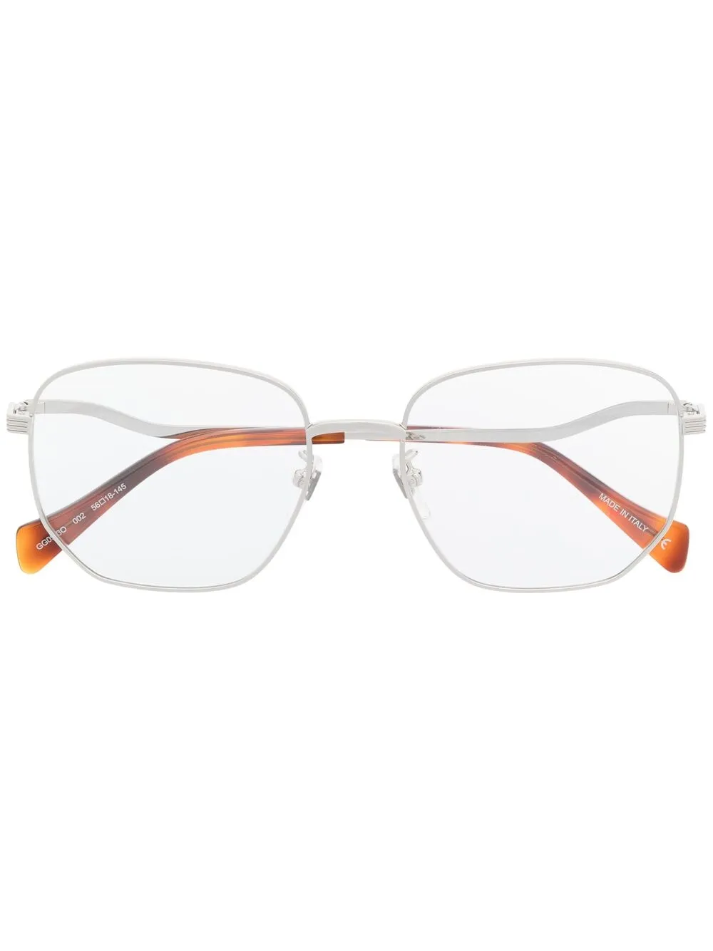 

Очки в квадратной оправе Gucci Eyewear, серебяный