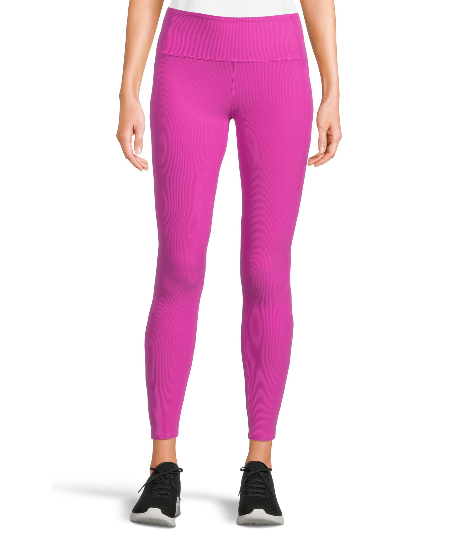 

Брюки SKECHERS GO WALK RIBBED HIGH WAIST LEGGING, цвет Vibrant Magenta