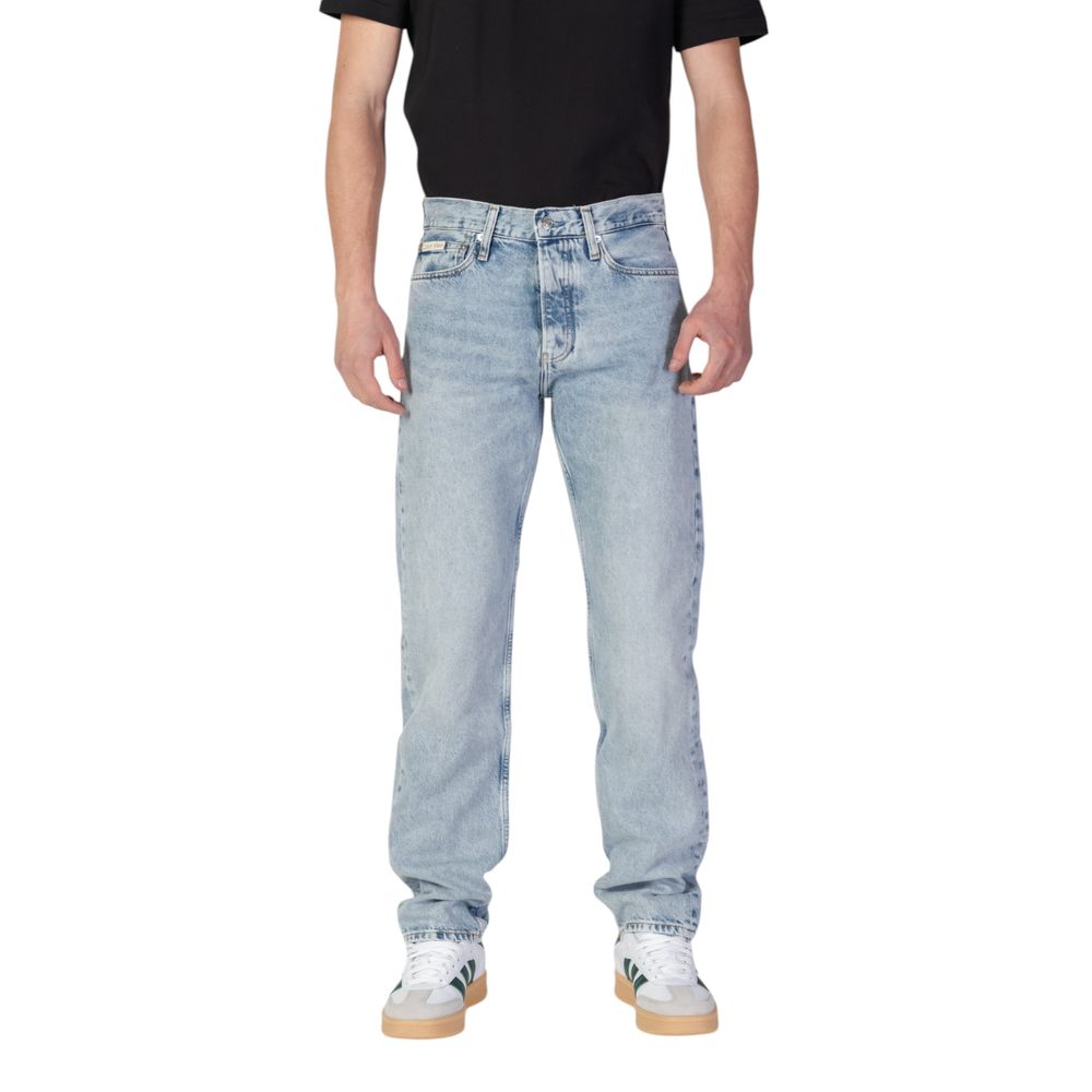 

Джинсы и брюки из органического хлопка светло-голубого цвета Calvin Klein Jeans