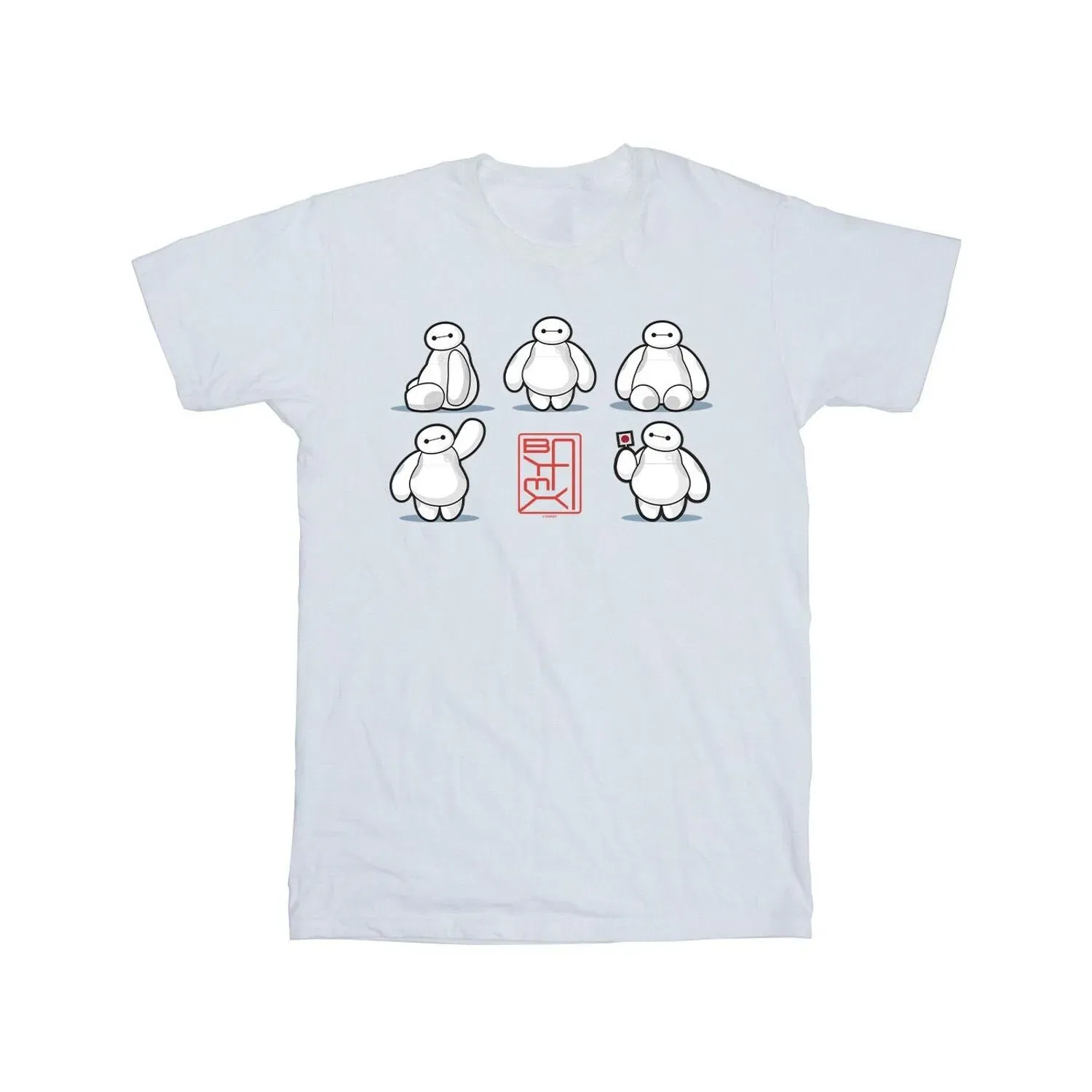 Футболка детская с принтом Big Hero 6 Baymax Disney, белый — фото 2