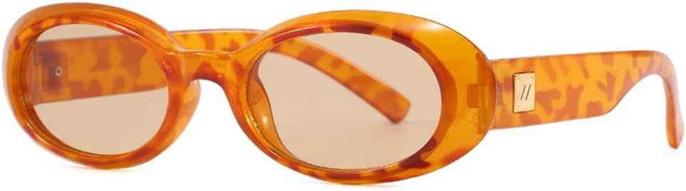 

Ретро овальные солнцезащитные очки для женщин, для езды на открытом воздухе, защита от УФ-излучения UV400; панк-солнцезащитные очки для мужчин, для езды на велосипеде на открытом воздухе KTUCN, Orange