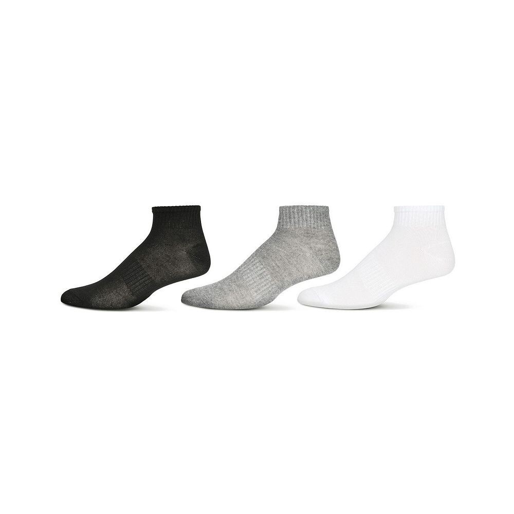 

Женские однотонные носки для активного спорта, 10 пар в упаковке MeMoi, цвет White Gray Black
