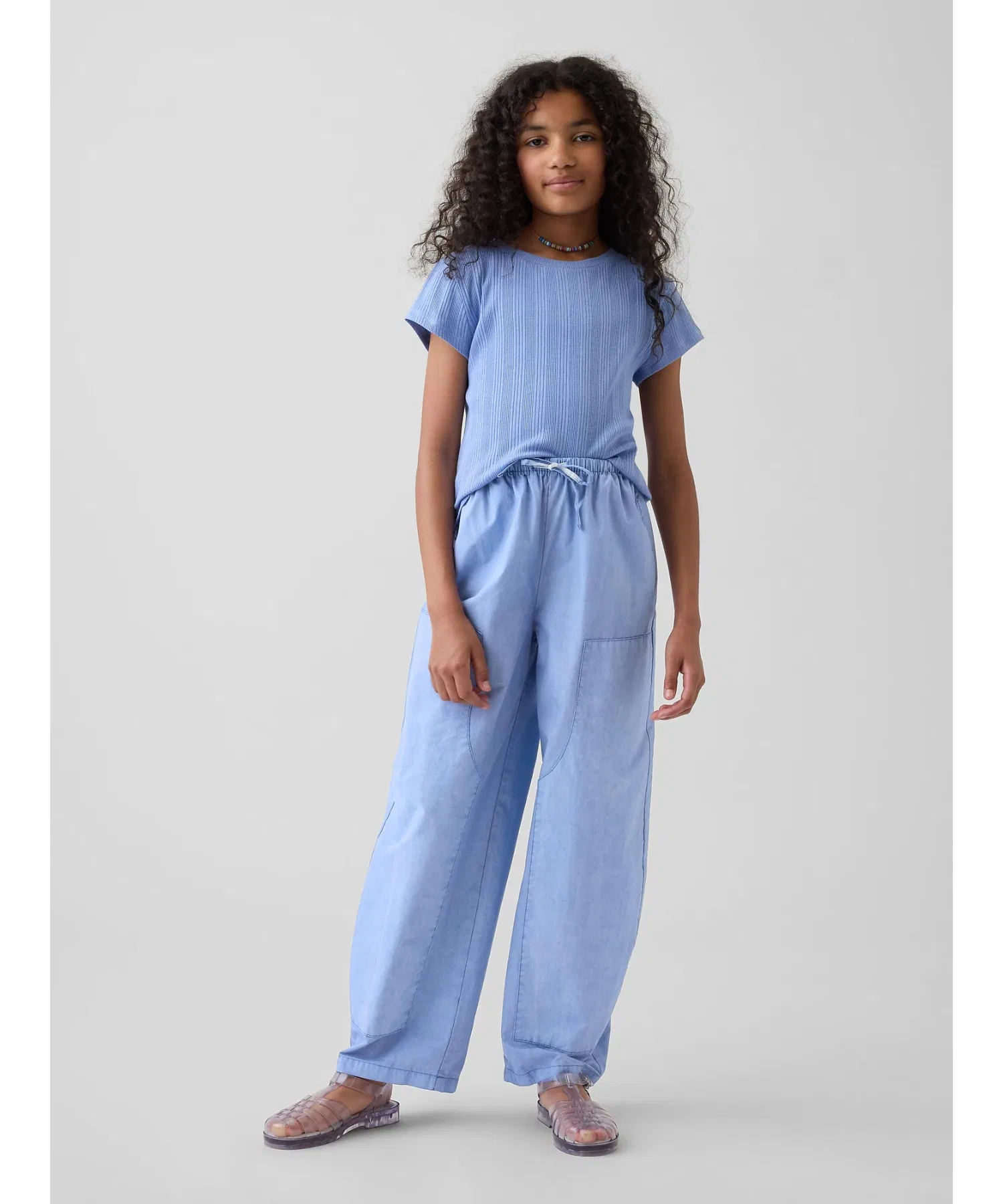 Детские брюки GAP Relaxed Fit Easy Waist Pants — фото 2