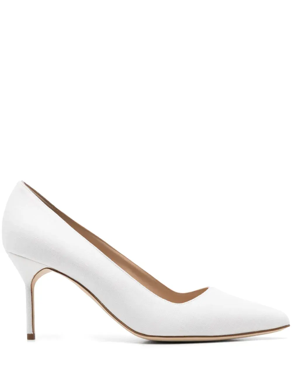 Туфли с логотипом BB Manolo Blahnik, белый