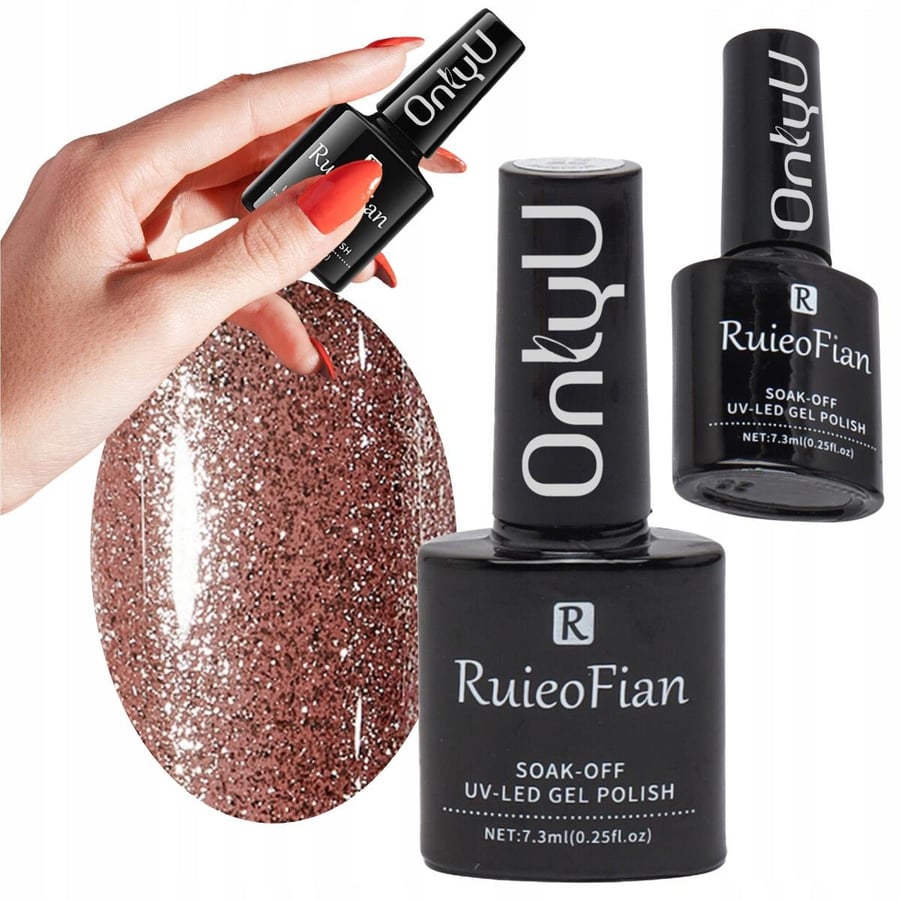 

ГИБРИДНЫЙ ЛАК ДЛЯ НОГТЕЙ PINK GOLD С ГЛЯНЦЕВЫМ УФ-ПОЛИРОВКОЙ OnlyU/L119