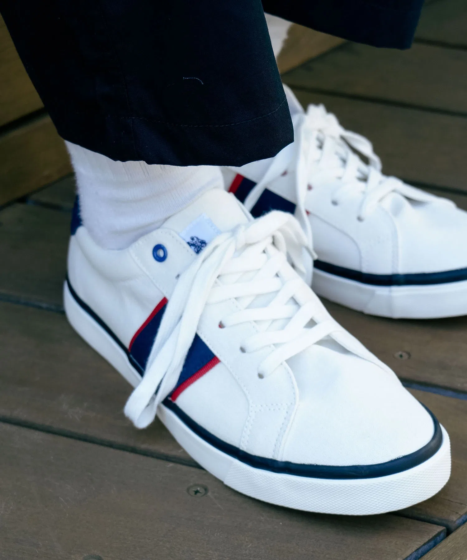 Мужские кроссовки U.S. POLO ASSN. со шнуровкой и канвасом — фото 4